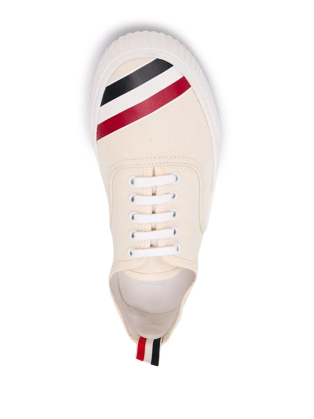 THOM BROWNE 男士白色帆布鞋 MFD201A-06555-114 商品