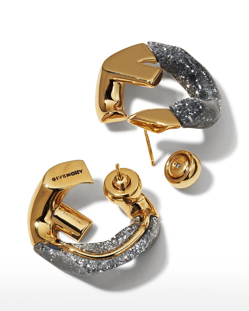 Men's G Chain Glitter Earrings商品第3张图片规格展示