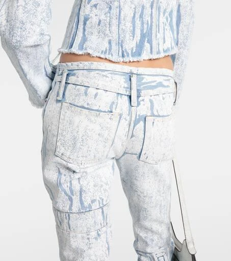 Acne Studios Printed low-rise slim jeans 6