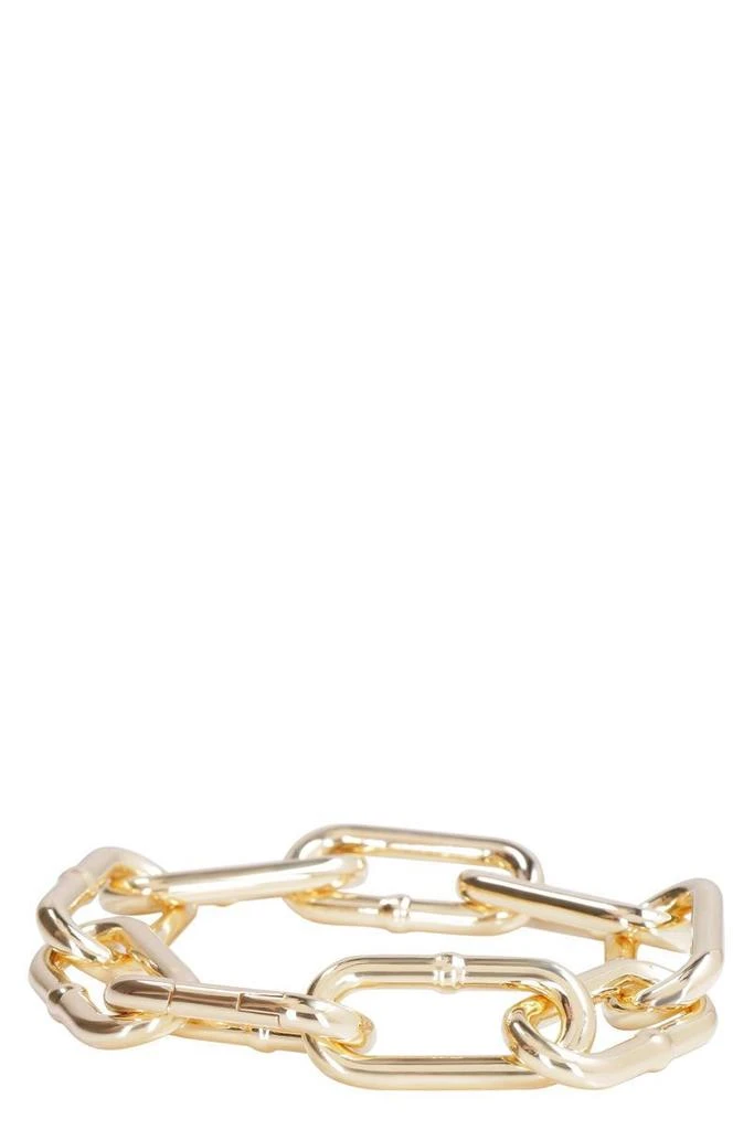 商品Bottega Veneta|Bottega Veneta Plated Silver Chain Bracelet in Gold,价格¥4133,第1张图片