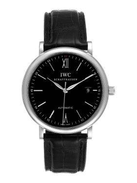 Portofino Black Dial Automatic Steel Mens Watch Iw356502商品第4张图片规格展示