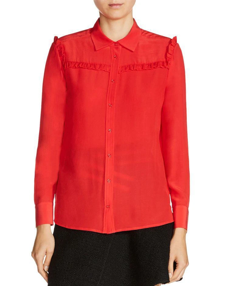 商品Maje|Callie Silk Shirt,价格¥1740,第1张图片