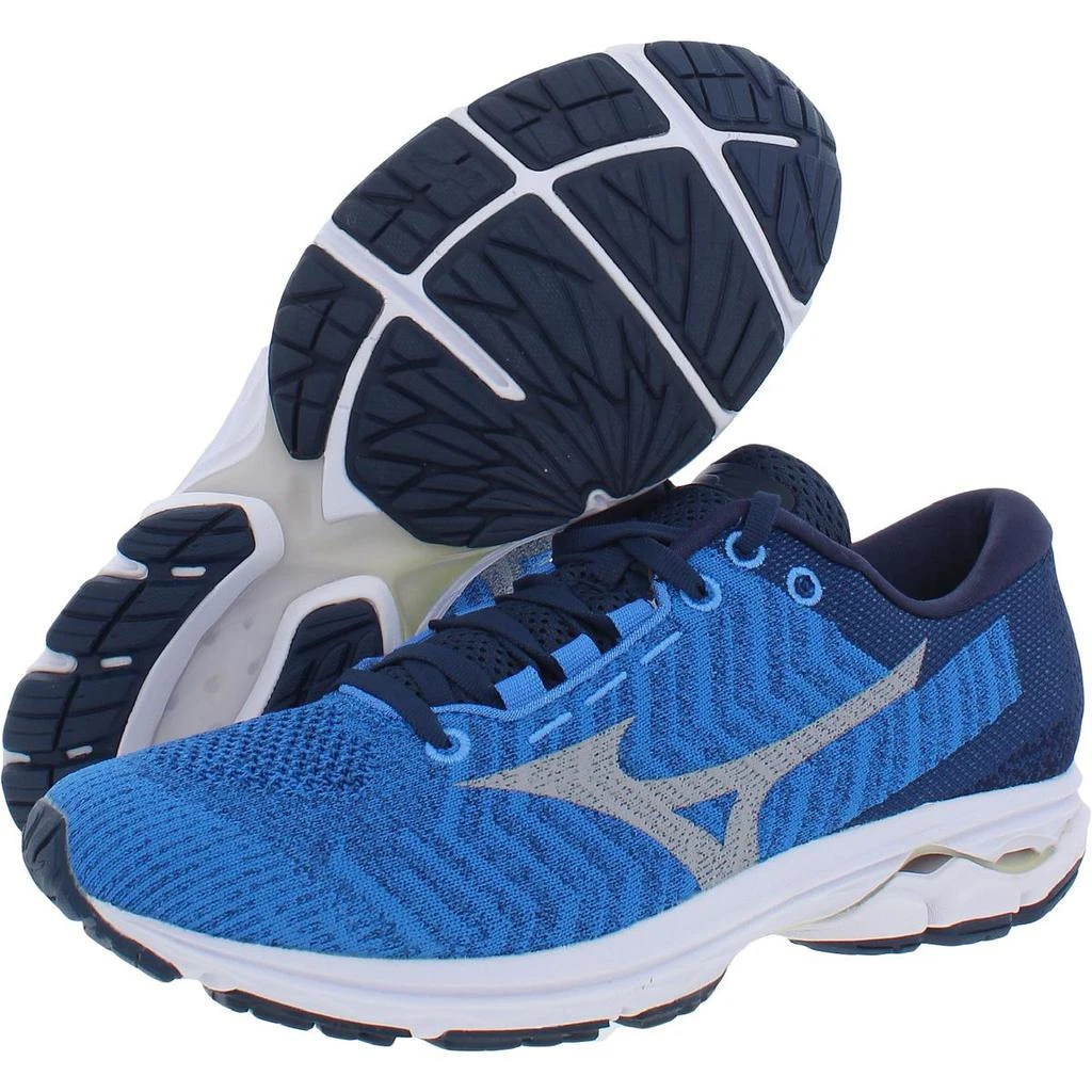 商品Mizuno|Mizuno Mens Rider Waveknit 3 Fitness Running Running Shoes,价格¥222,第3张图片详细描述