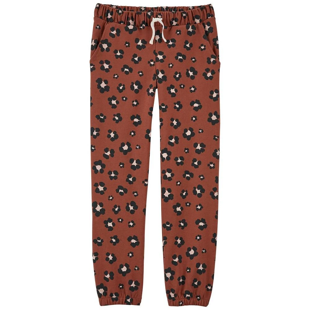 商品Carter's|Little Girls Leopard Pull-On Drawstring Joggers,价格¥137,第1张图片