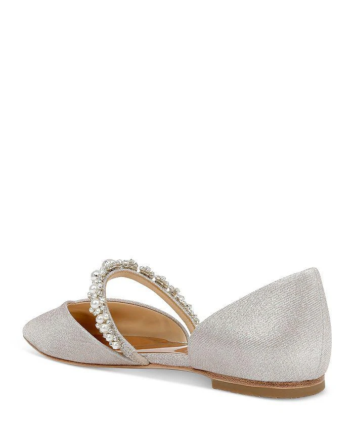 商品Badgley Mischka|Women's Natalia Embellished Flats,价格¥1302,第5张图片详细描述