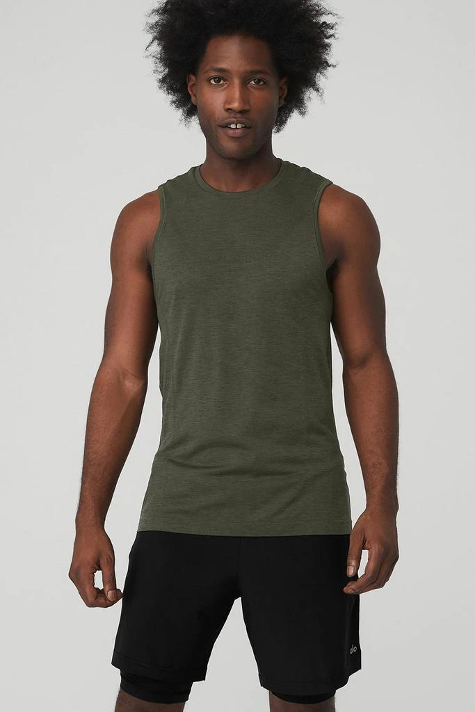 商品Alo|Amplify Seamless Muscle Tank - Hunter Heather,价格¥303,第1张图片