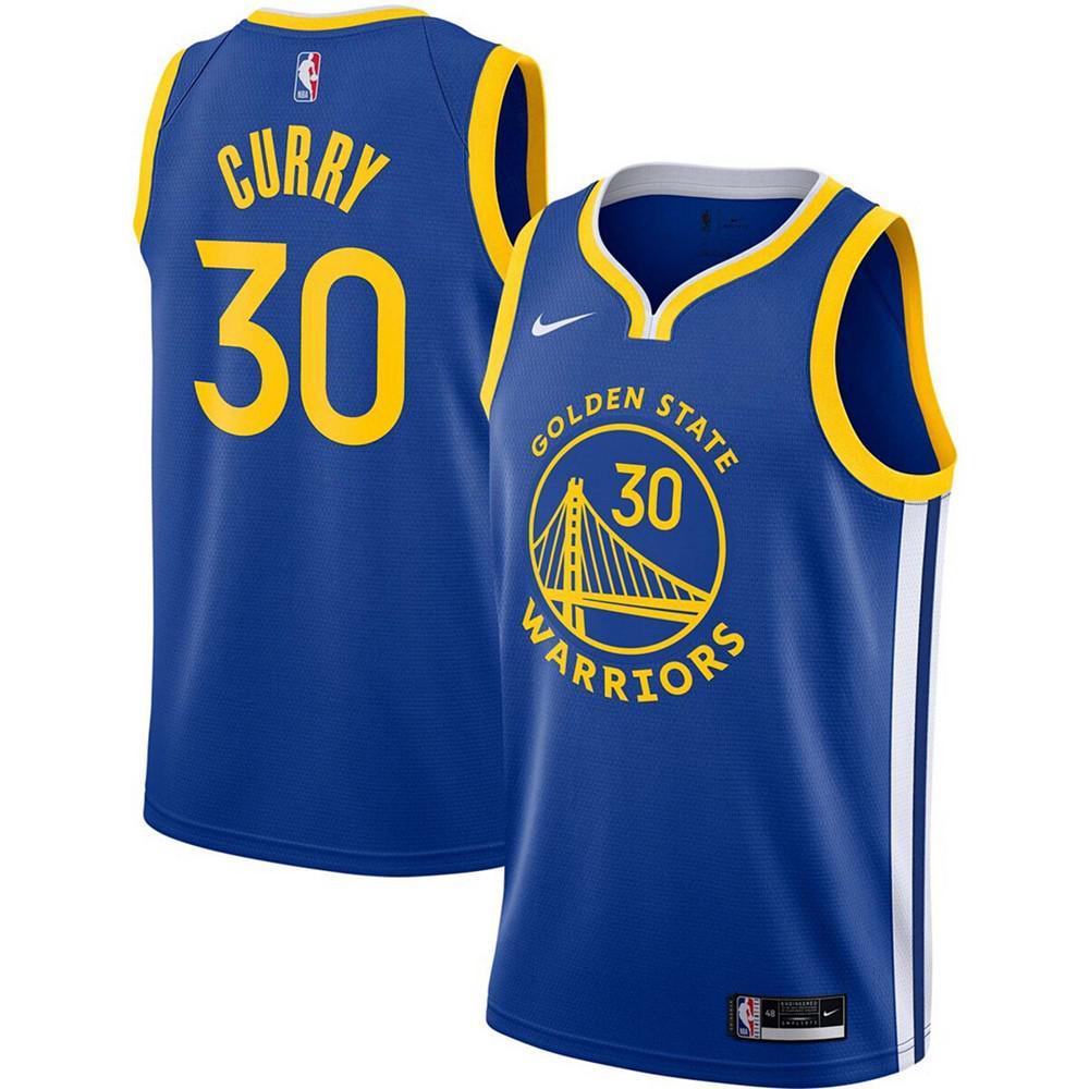 商品NIKE|Men's Stephen Curry Golden State Warriors 2020/21 Swingman Jersey - Icon Edition,价格¥811,第1张图片