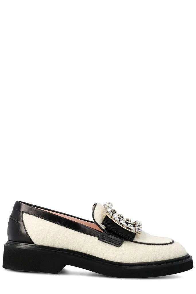 商品Roger Vivier|Roger Vivier Viv' Rangers Embellished Buckle Loafers,价格¥5879,第1张图片