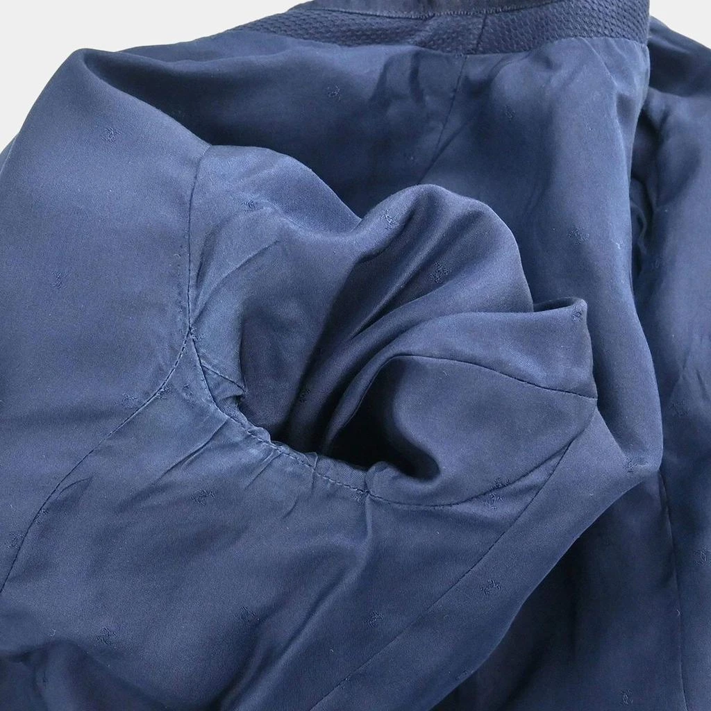 Chanel Navy Blue Collarless Jacket Skirt Suit Set Size 38 商品