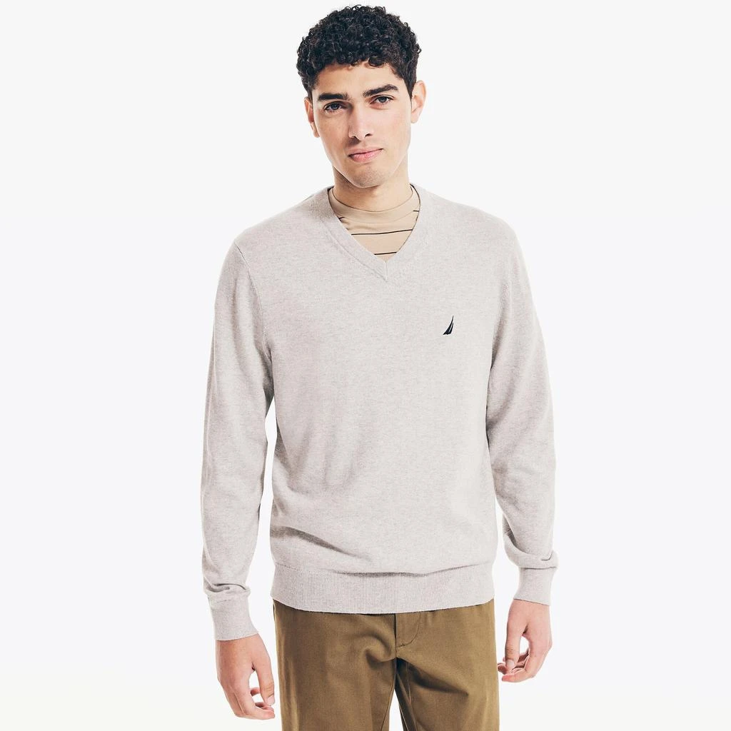 商品Nautica|Nautica Mens Navtech V-Neck Sweater,价格¥163,第3张图片详细描述