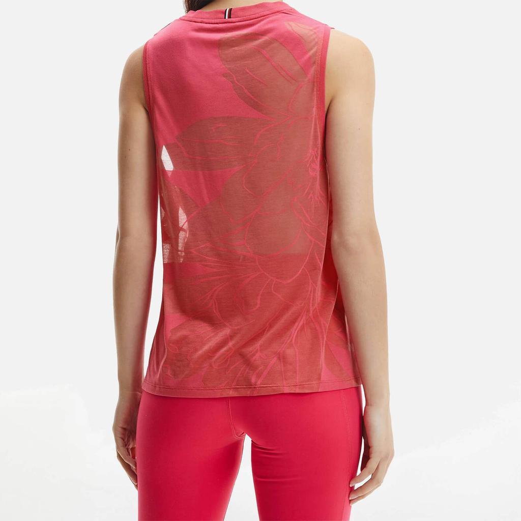 商品Tommy Hilfiger|Tommy Sport Women's Relaxed Flower Burnout Tank Top - Pink Splendor,价格¥294,第4张图片详细描述