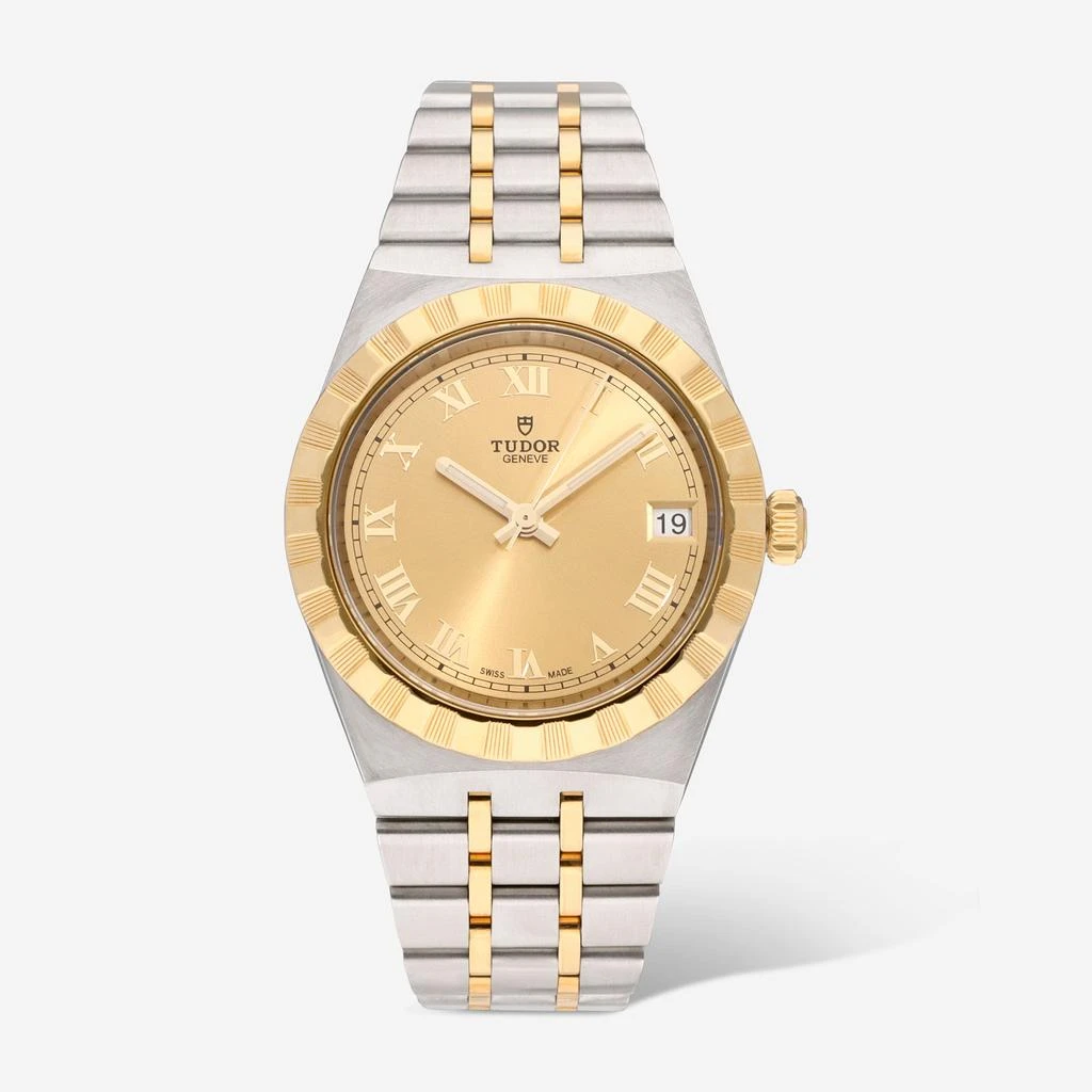 Tudor Royal Champagne Dial 34mm Steel And Yellow Gold Automatic Ladies Watch M28403-0004