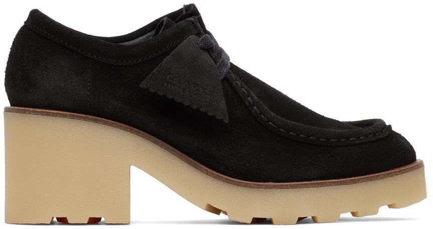 商品Clarks|Black Wallabee Block Heels,价格¥1618,第1张图片