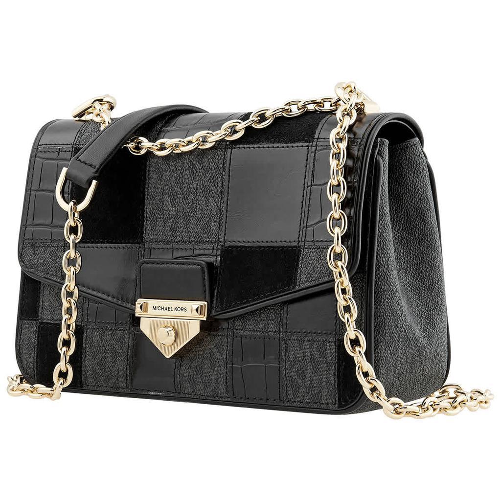 商品Michael Kors|Ladies Black SoHo Large Patchwork Signature Logo Shoulder Bag,价格¥1923,第3张图片详细描述