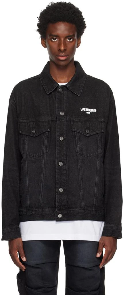 商品We11done|Black '1506' Denim Jacket,价格¥1571,第1张图片