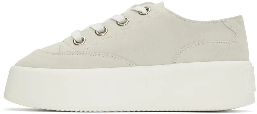商品MAISON MARGIELA|Grey Suede Platform Sneakers,价格¥629,第3张图片详细描述