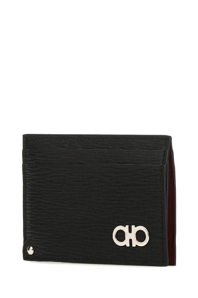 商品Salvatore Ferragamo|Black leather Gancini card holder,价格¥2934,第1张图片