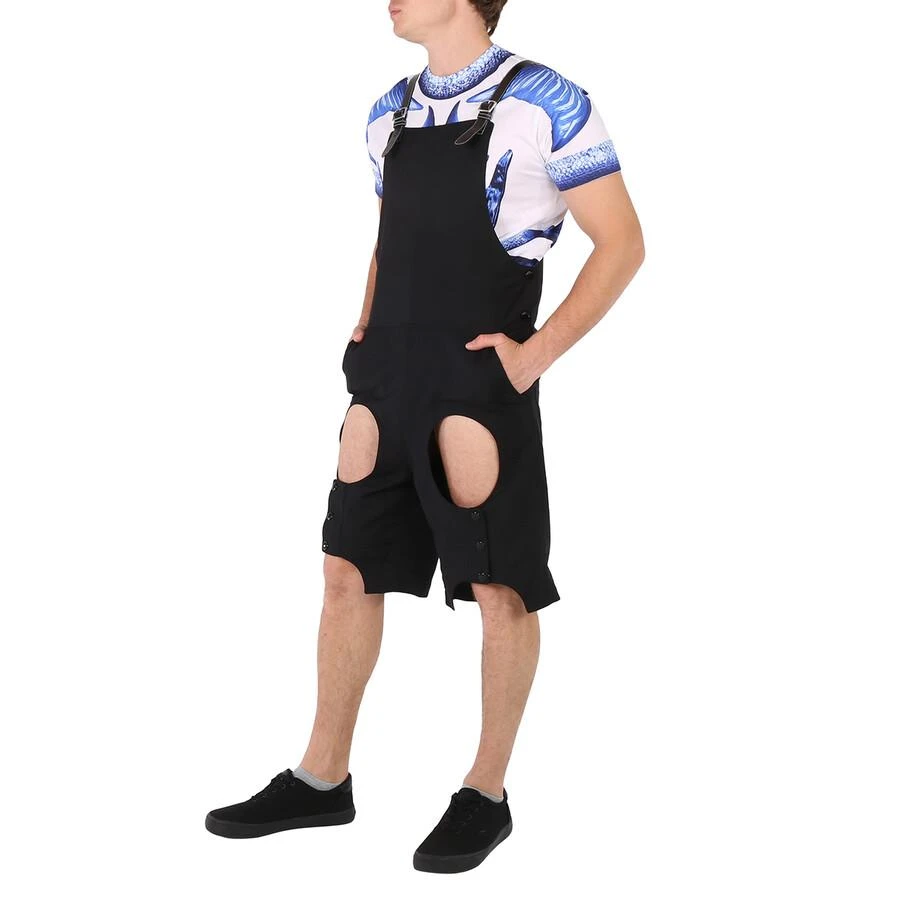 商品Burberry|Men's Black Cutout Short Overalls,价格¥1360,第3张图片详细描述