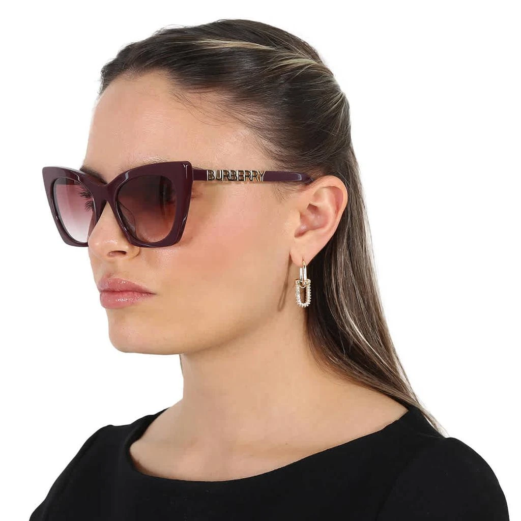 商品Burberry|Marianne Violet Gradient Butterfly Ladies Sunglasses BE4372U 39798H 52,价格¥996,第2张图片详细描述