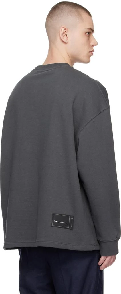商品We11done|Gray Printed Sweater,价格¥2618,第3张图片详细描述