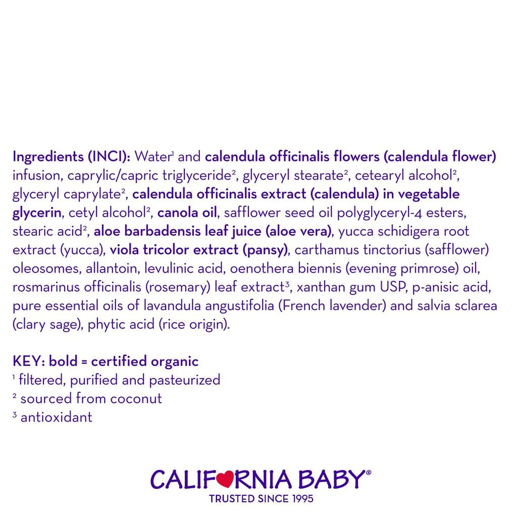 California Baby Calendula Moisturizing Cream - Hydrates Soft, Sensitive Skin, Plant-Based, Vegan Friendly, Soothes Irritation Caused by Dry Skin on Face, Arms & Body, 1.8oz 商品