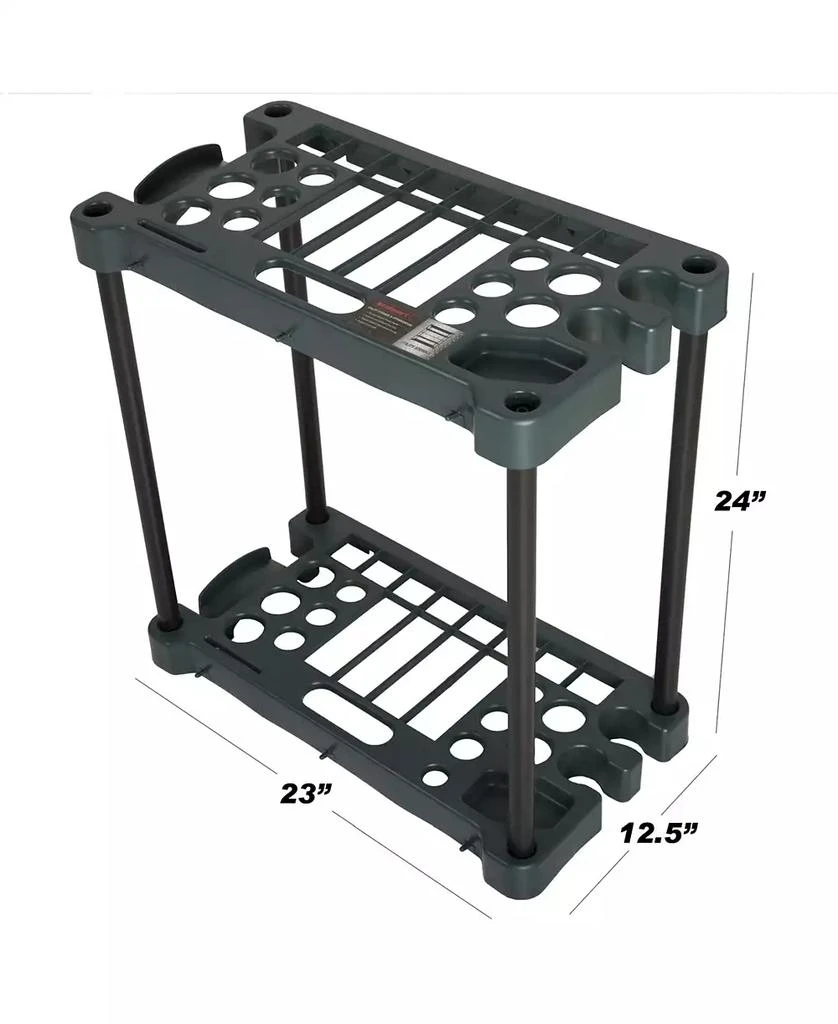 商品Trademark Global|Stalwart Compact Garden Tool Storage Rack - Fits Over 30 Tools,价格¥128,第3张图片详细描述