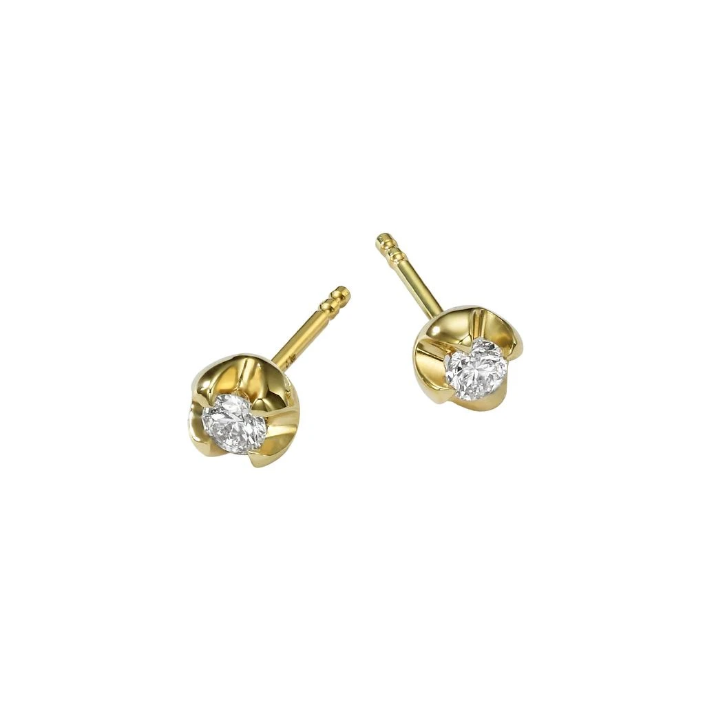 商品AME|Âme Q 18K Yellow Gold, Lab-Grown Diamond Stud Earrings,价格¥5928,第3张图片详细描述