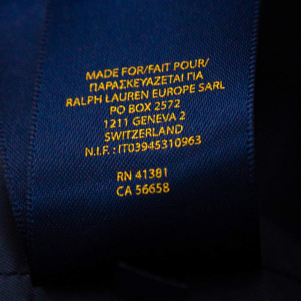 Polo Ralph Lauren Indigo Blue Linen Button Front Blazer S商品第7张图片规格展示