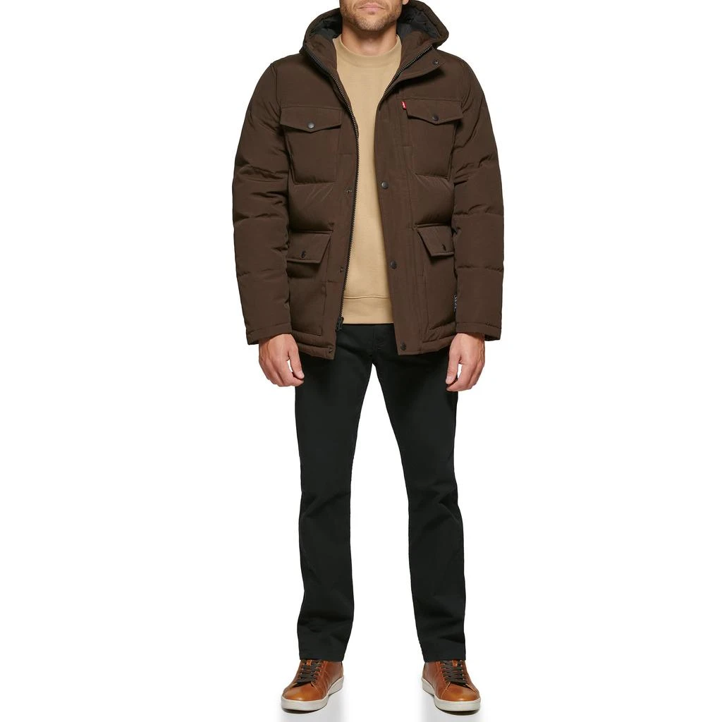 商品Levi's|Arctic Cloth Four-Pocket Hooded Parka Jacket,价格¥675,第4张图片详细描述
