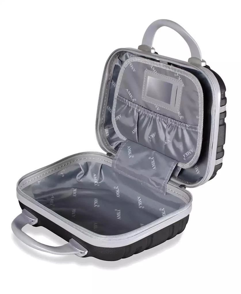 商品AMKA|Varsity 2-Piece Carry-On Hardside Cosmetic Luggage Set,价格¥603,第4张图片详细描述