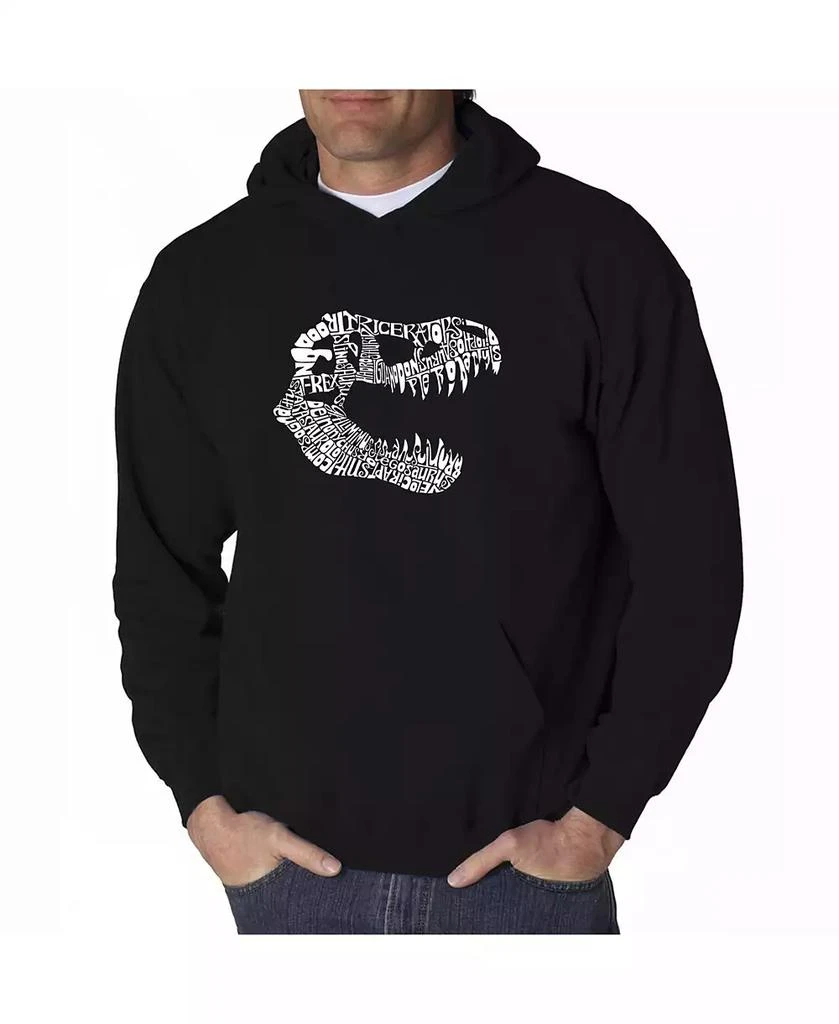 商品LA Pop Art|Men's Word Art Hoodie - T-Rex Skull,价格¥371,第1张图片