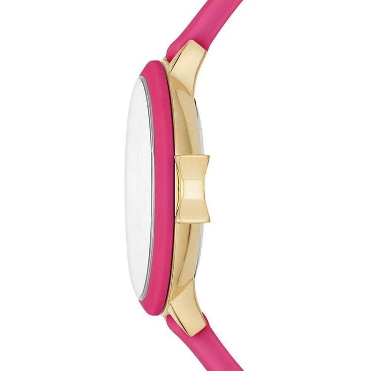 商品Kate Spade|Women's Park Row Bougainvillea Pink Silicone Strap Watch 34mm KSW1311,价格¥674,第2张图片详细描述