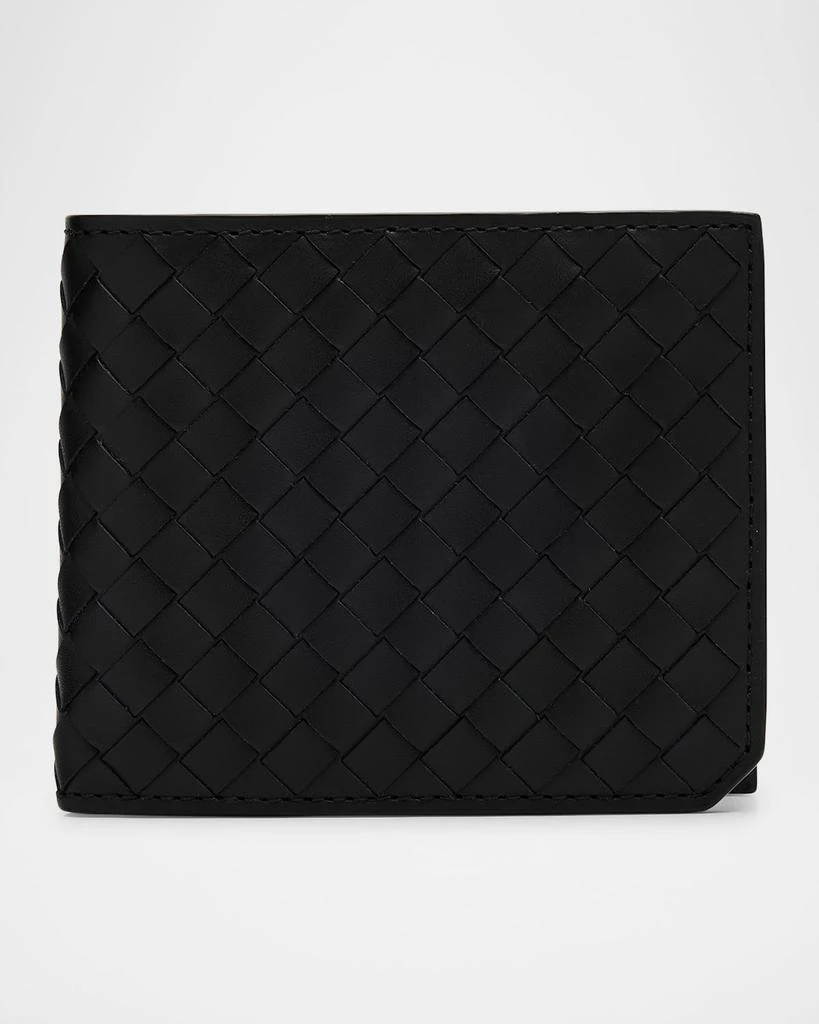 商品Bottega Veneta|Men's Intrecciato Piccolo Bifold Wallet With Coin Purse,价格¥5466,第1张图片