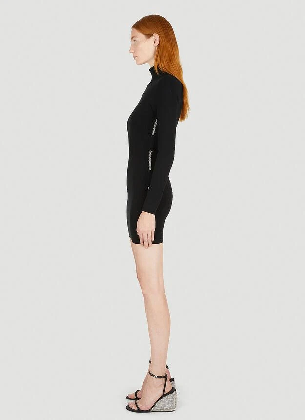 商品Alexander Wang|Logo Jacquard Dress in Black,价格¥2875,第3张图片详细描述