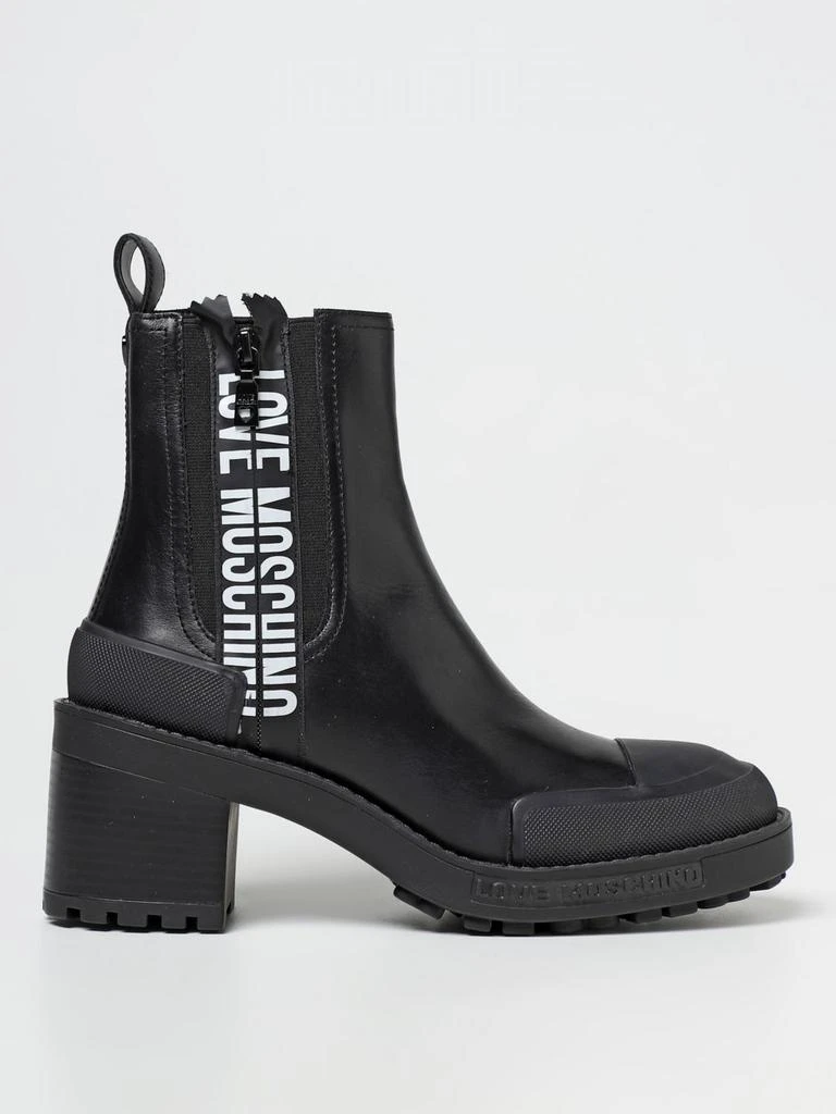 商品Love Moschino|Love Moschino leather ankle boot,价格¥2030,第1张图片