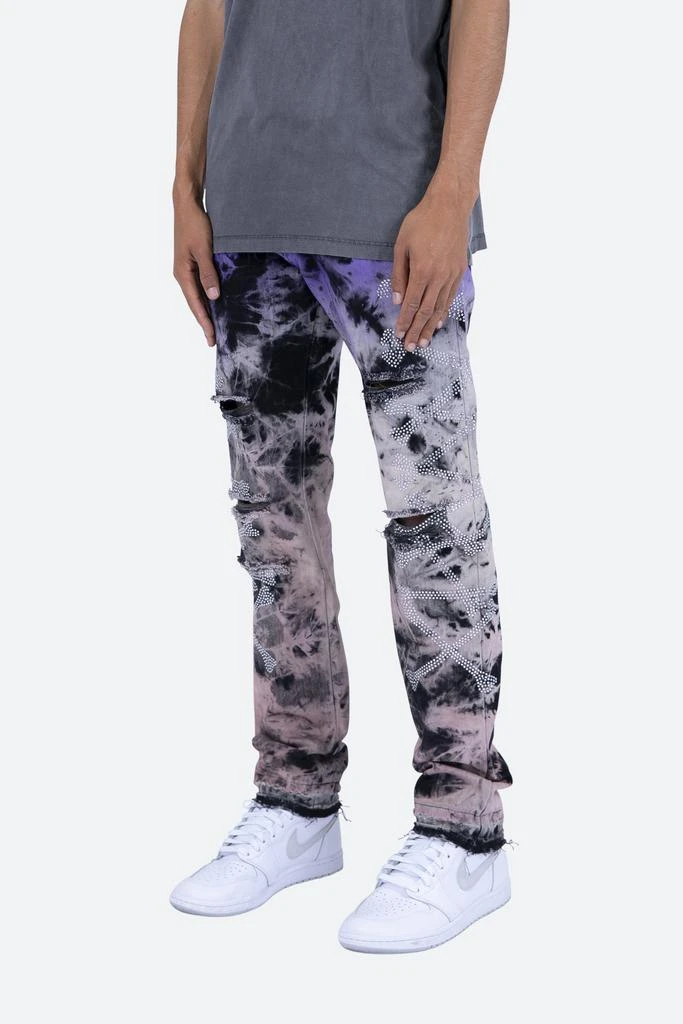 商品MNML|D208 Skeleton Straight Denim - Purple,价格¥453,第3张图片详细描述