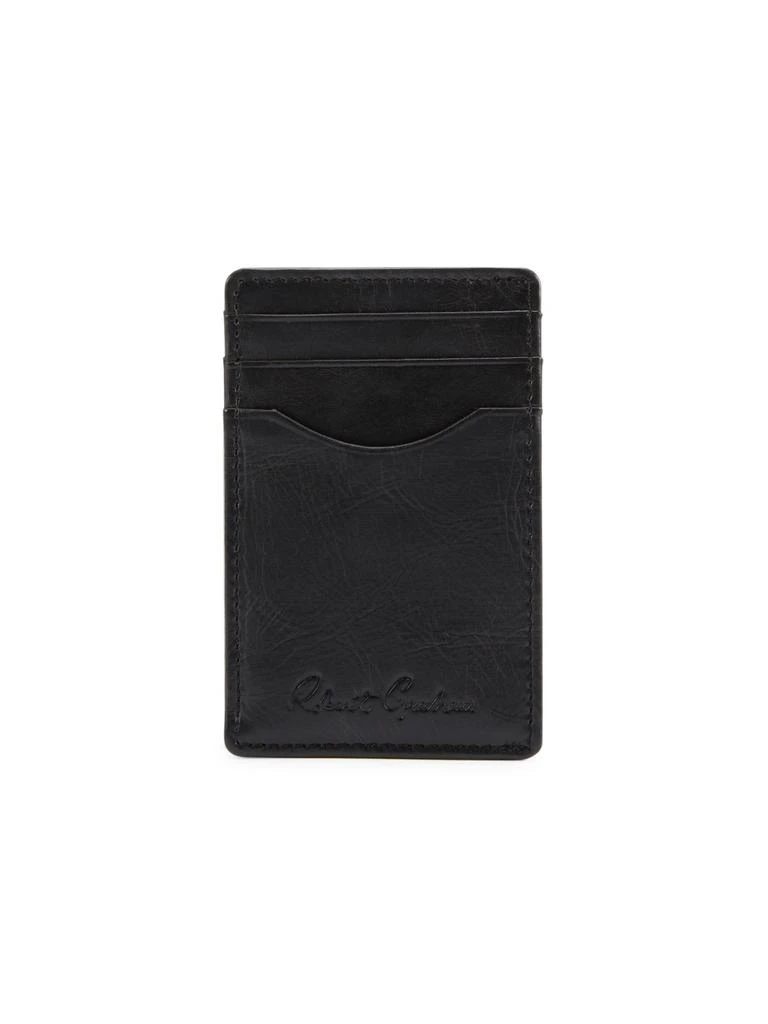 商品Robert Graham|Logo Leather Card Holder,价格¥120,第1张图片