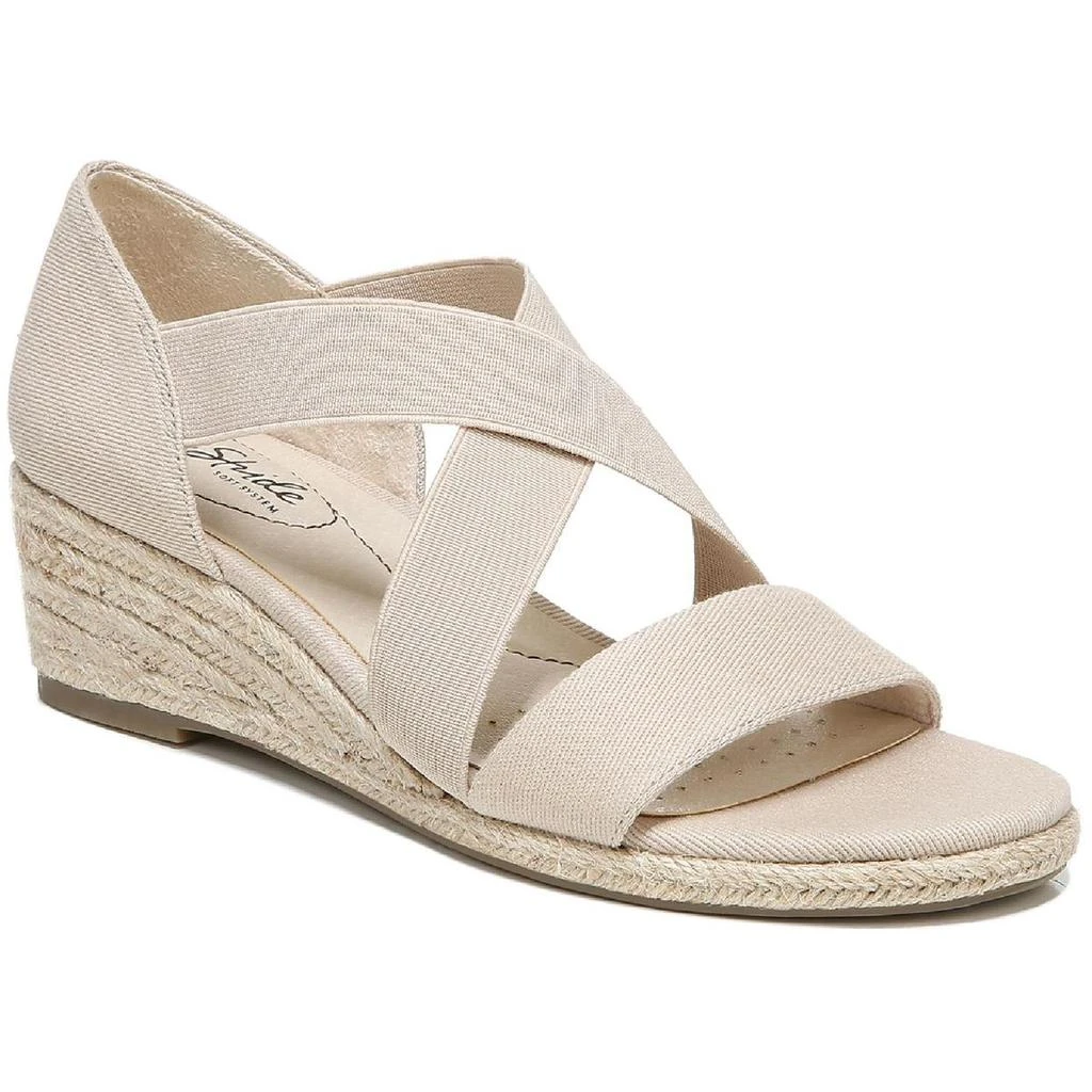 商品LifeStride|LifeStride Womens Siesta Cushioned Footbed Slip On Wedge Sandals,价格¥107,第1张图片