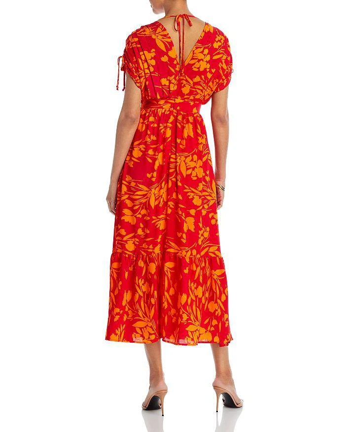 商品Tahari|Drop Shoulder V Neck Maxi Dress,价格¥357,第2张图片详细描述