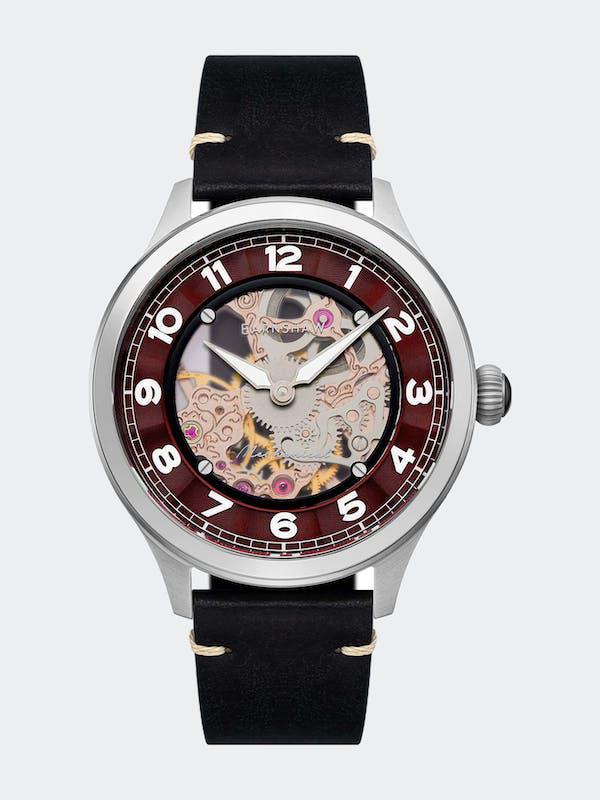 Baron Mechanical Skeleton Watch Malbec商品第1张图片规格展示