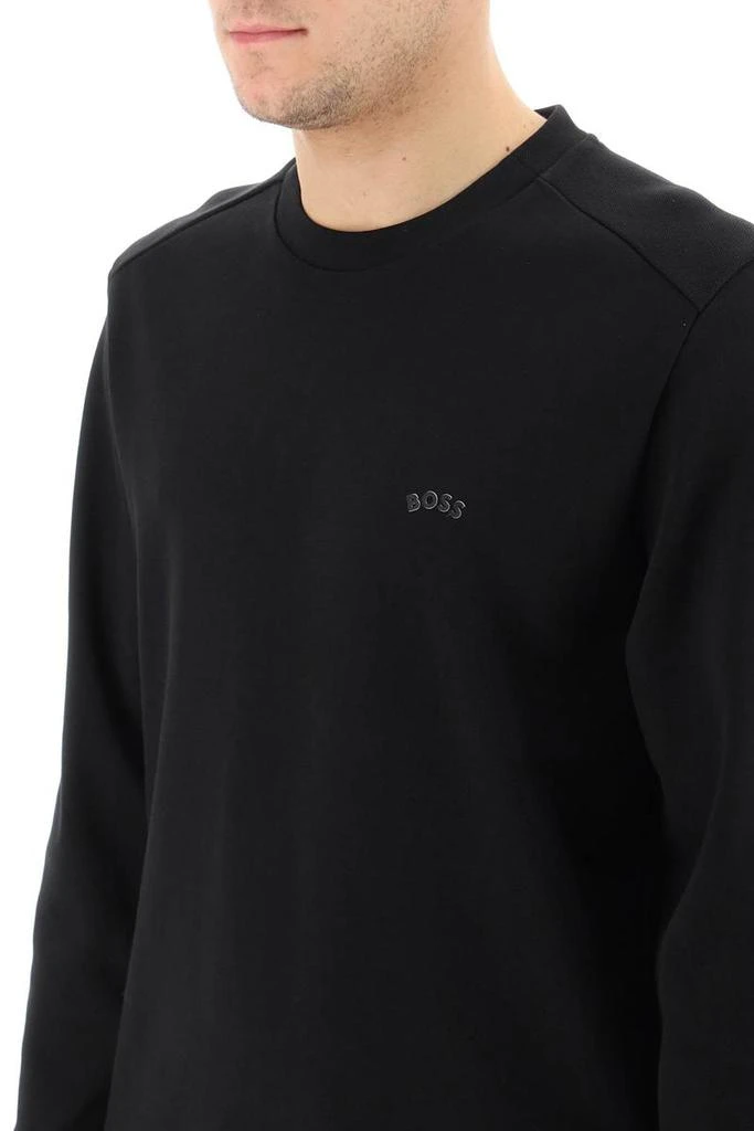 商品Hugo Boss|Boss 'salbo curved' interlock sweatshirt,价格¥712,第4张图片详细描述