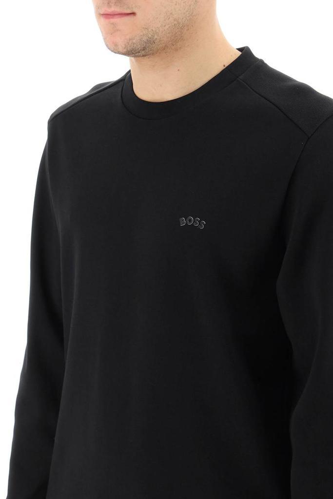 商品Hugo Boss|Boss 'salbo curved' interlock sweatshirt,价格¥662,第6张图片详细描述