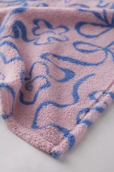 商品Urban Outfitters|Printed Plush Throw Blanket,价格¥76,第4张图片详细描述