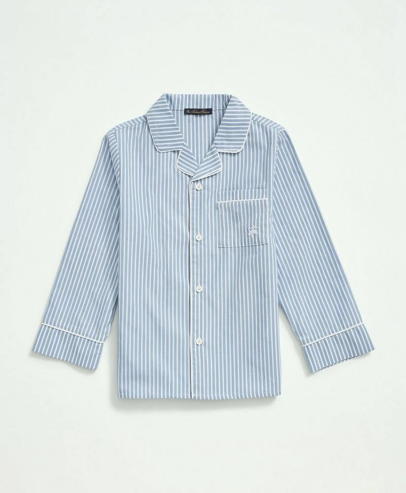 商品Brooks Brothers|Kids Long Sleeve Button Up Pajama Set,价格¥380,第2张图片详细描述