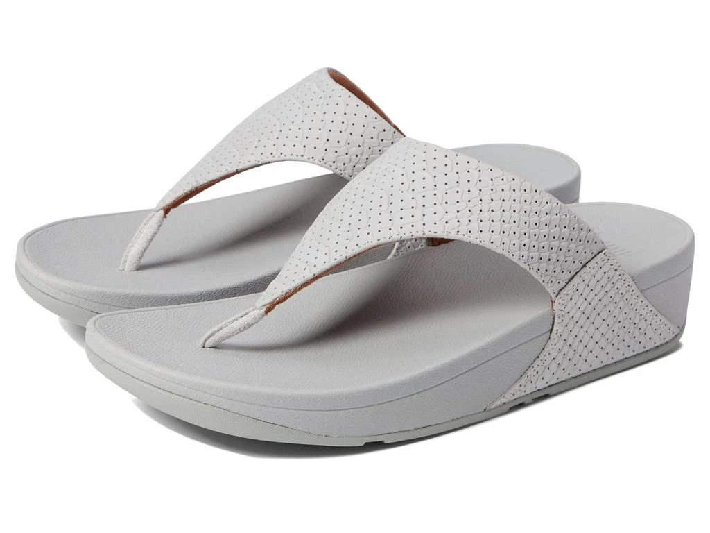 商品FitFlop|Lulu Perf Croc-Embossed Leather Toe Post Sandals,价格¥463,第1张图片