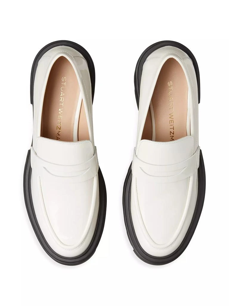 商品Stuart Weitzman|Soho Leather Lug-Sole Loafers,价格¥3657,第4张图片详细描述