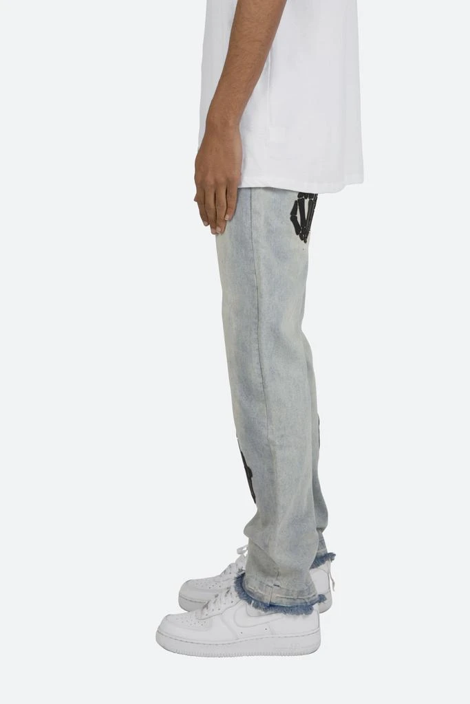 商品MNML|D272 Skeleton Straight Denim - Blue/Black,价格¥657,第3张图片详细描述