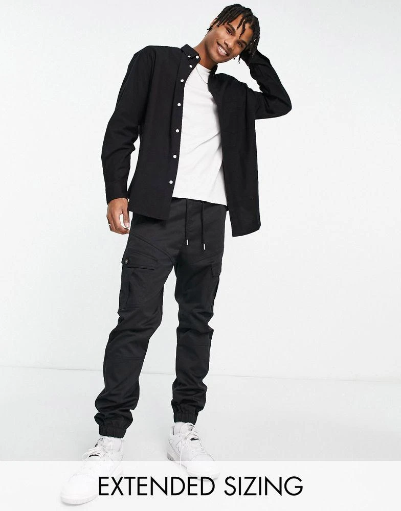 商品ASOS|ASOS DESIGN 90s oversized oxford shirt in black,价格¥148,第1张图片