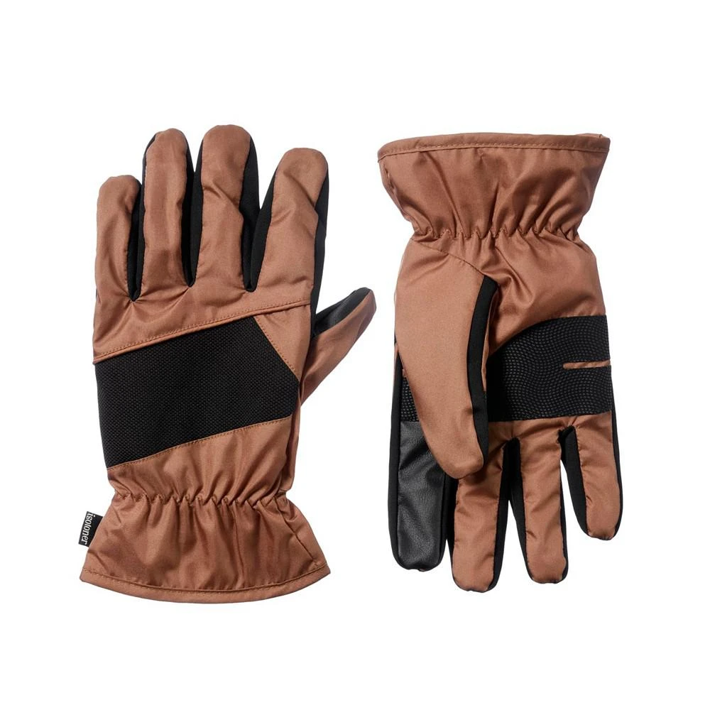 商品Isotoner Signature|Men's Insulated Water Repellent Tech Stretch Piecing Gloves with Touchscreen Technology,价格¥404,第1张图片