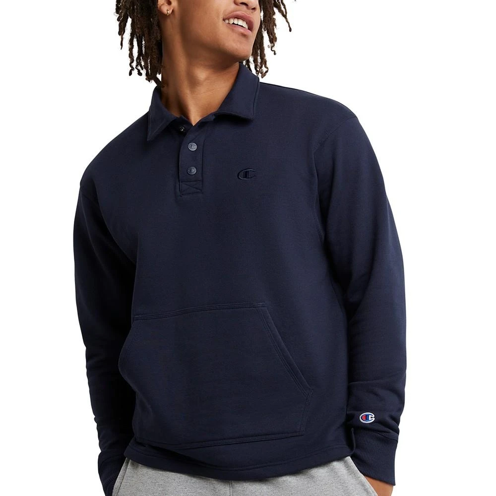 商品CHAMPION|Men's Powerblend Classic-Fit Long-Sleeve Rugby Shirt,价格¥225,第1张图片